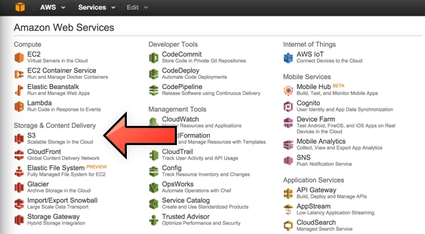 Amazon S3 da Amazon Web Services