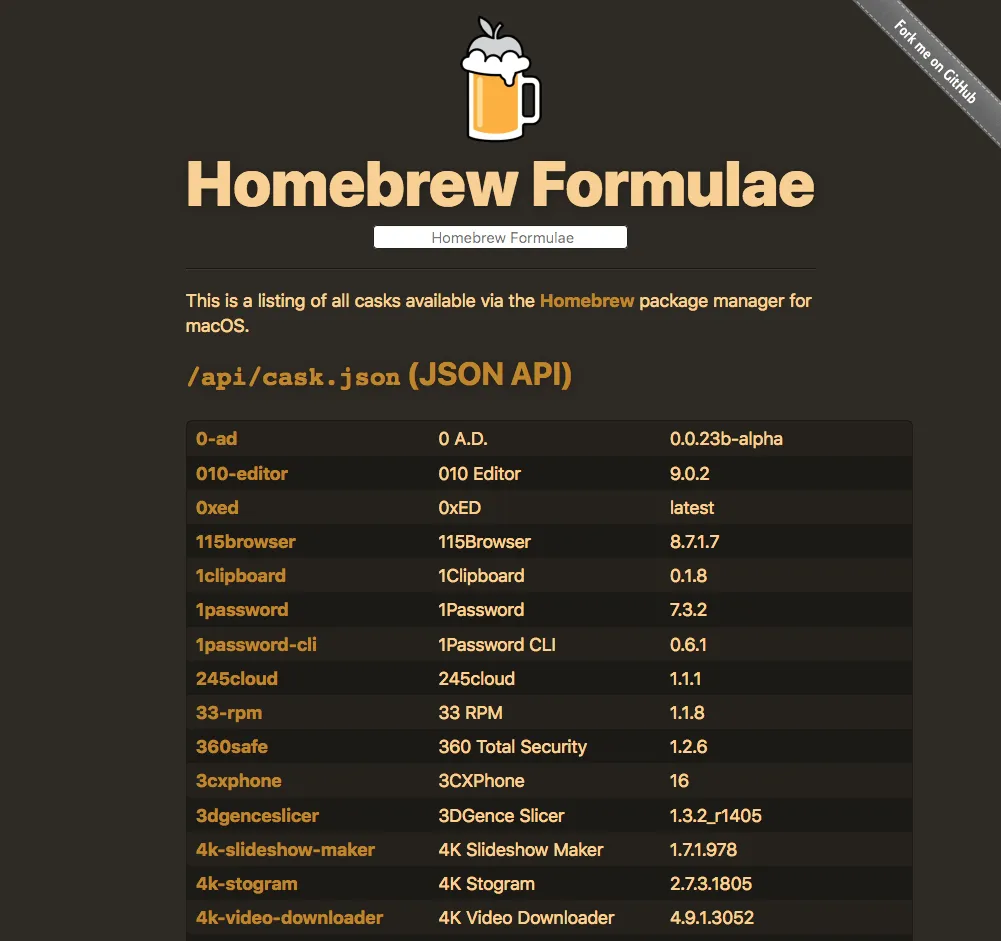 Brew Cask