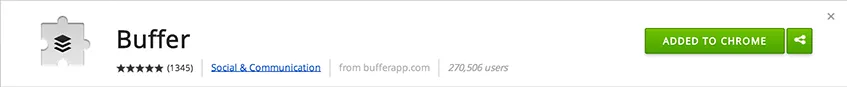 Buffer na Chrome Web Store