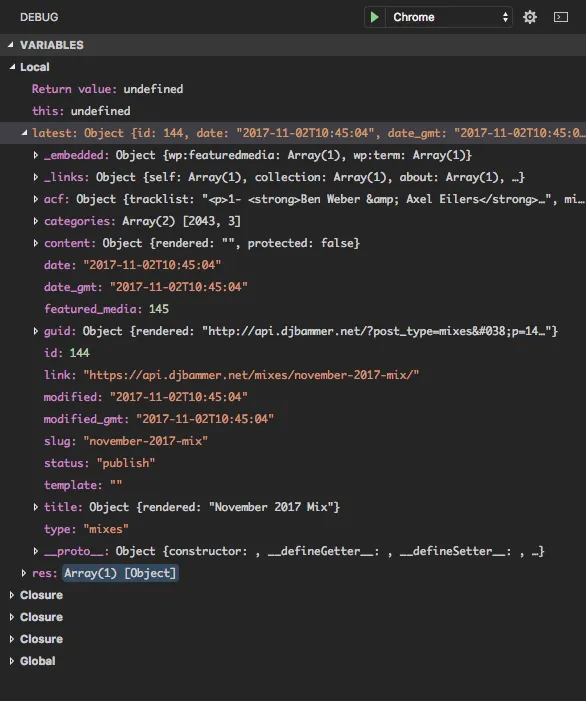 Chrome Debugger para VS Code