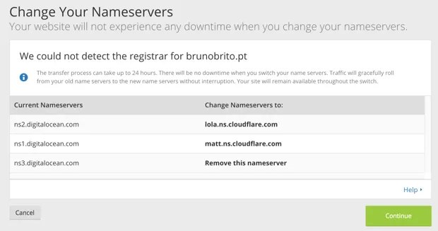 Cloudflare - Nameservers