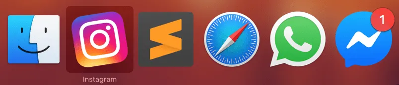 Web apps no Flotato com cmd+tab