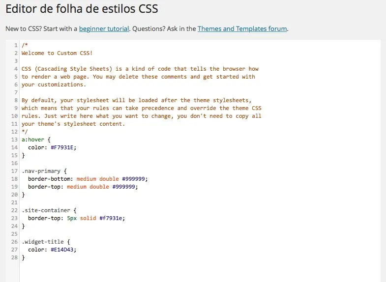 Custom CSS no Jetpack