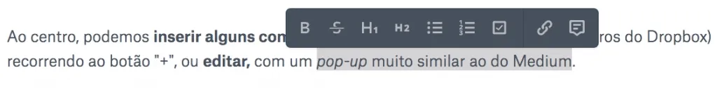 Dropbox Paper - Editar