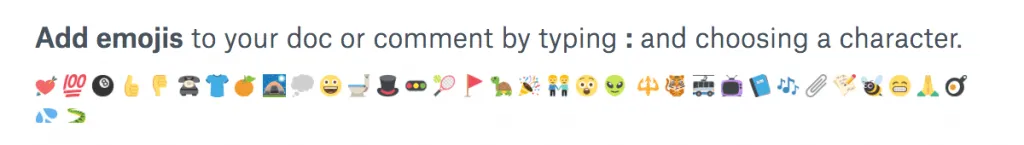 Dropbox Paper - Emojis