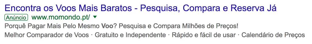 Exemplo Google AdWords
