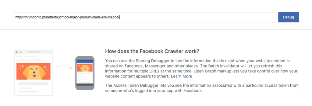 Facebook Sharing Debugger