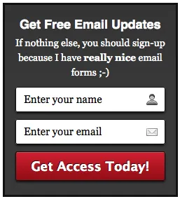 Um divertido formulário para sign-up