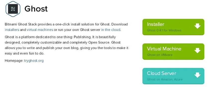 Ghost Bitnami