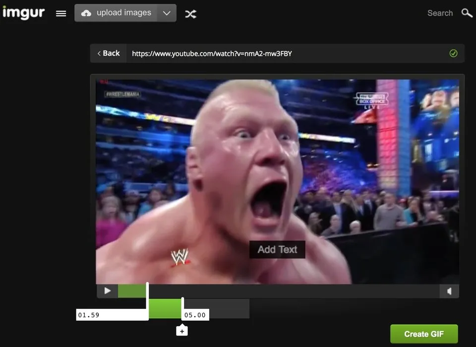 imgur - video to gif