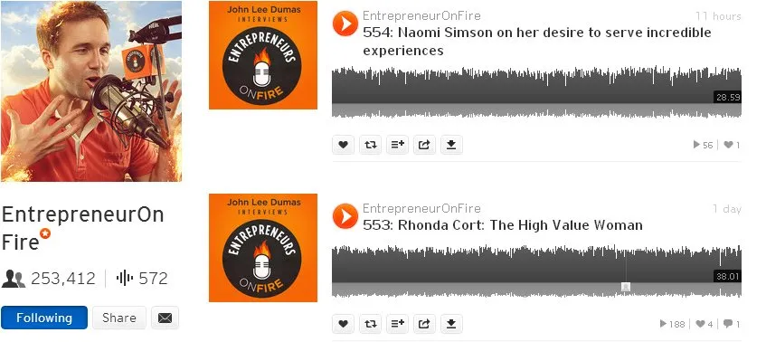 Entrepreneur On Fire Soundcloud