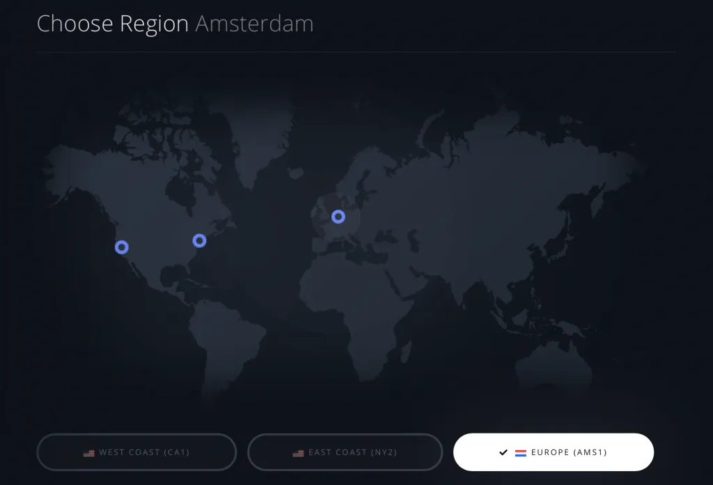 Paperspace - Choose Region