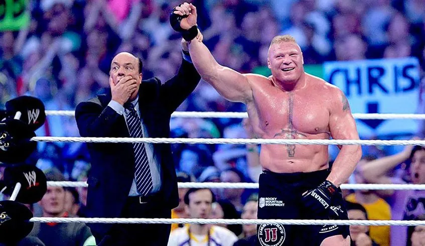 Heyman chocado com a vitória de Lesnar sobre Undertaker