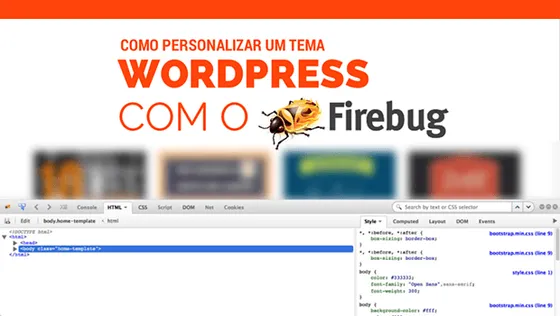 Como personalizar um tema Wordpress com o Firebug