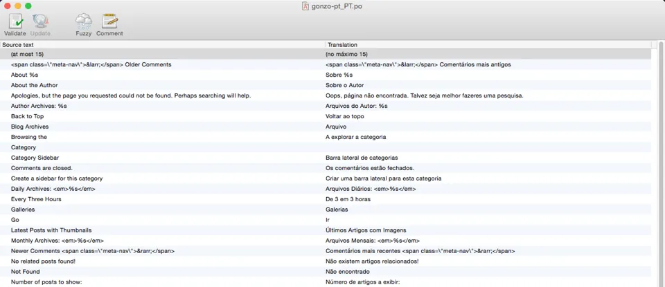 Screenshot Poedit