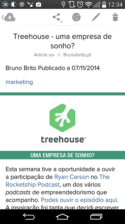 Raindrop.io para Android