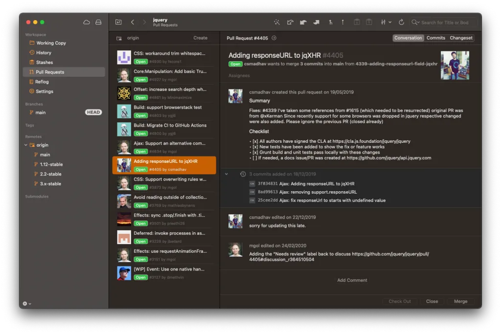 tower pull requests