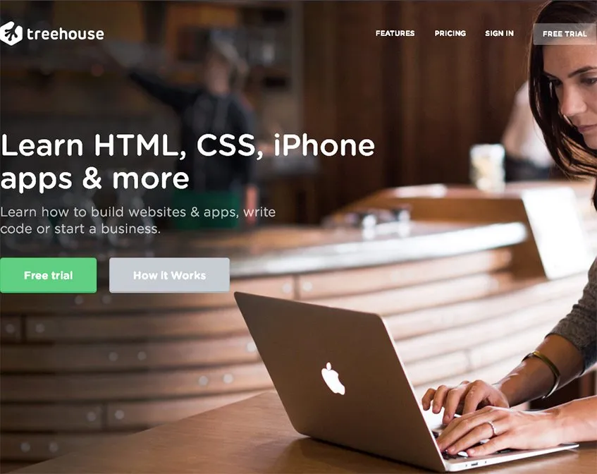 O site da Treehouse