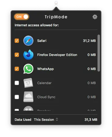 TripMode para macOS