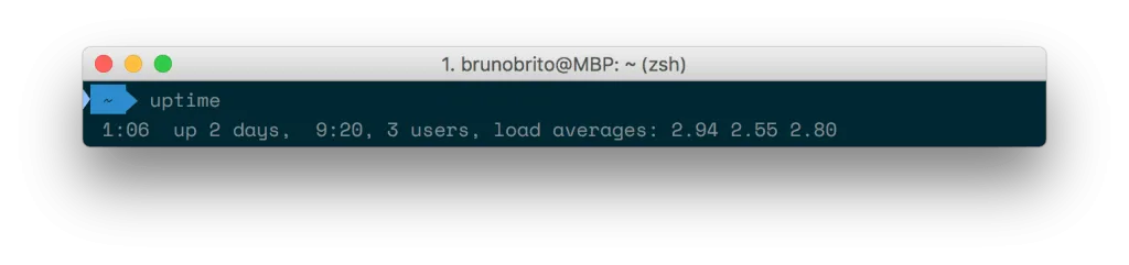 Uptime no Terminal