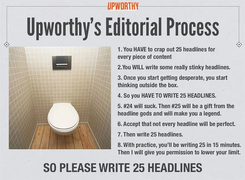 Upworthy e as suas 25 headlines