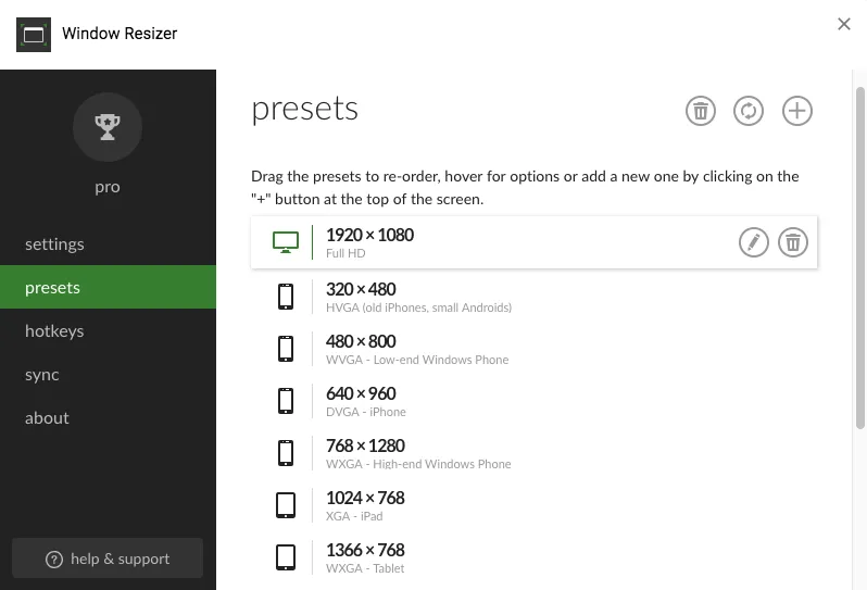 Window Resizer Google Chrome