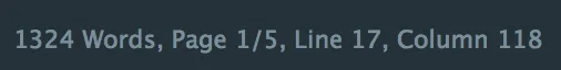 Word Count para Sublime Text