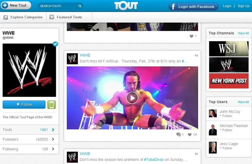 A WWE no Tout