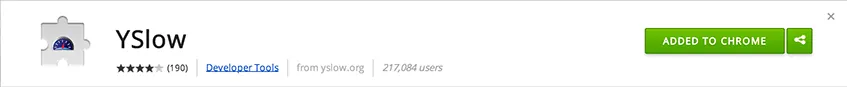 YSlow na Chrome Web Store